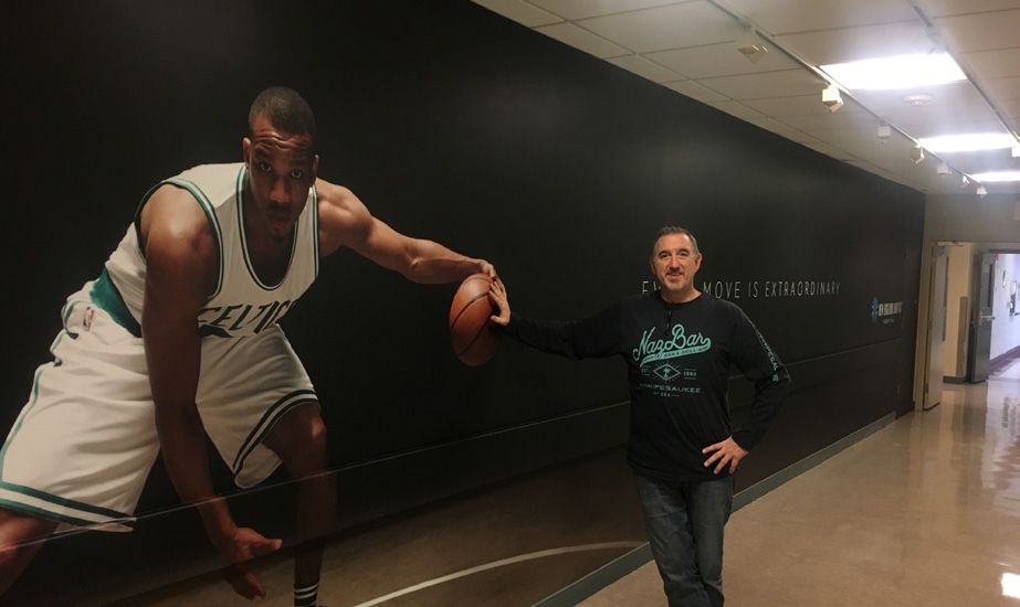 Boston Celtics and New England Baptist Hospital campaign graphics